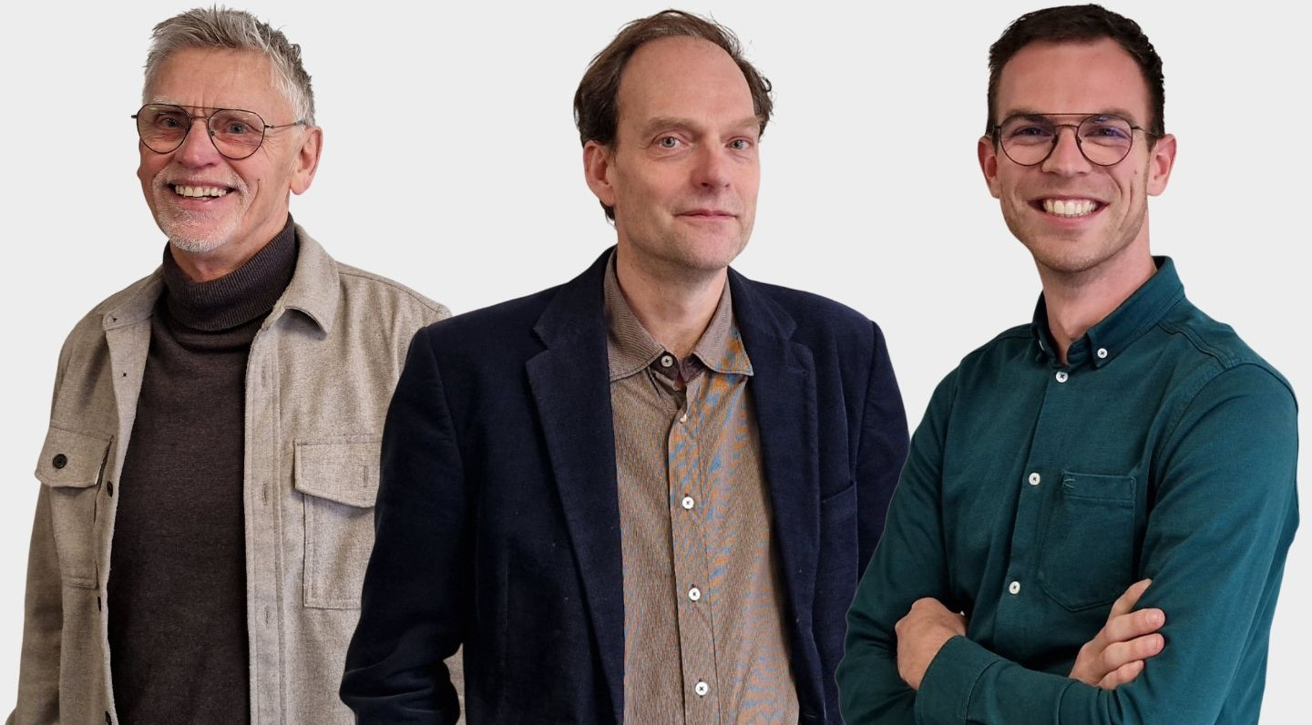 Verkopers Dick, Etienne en Cees