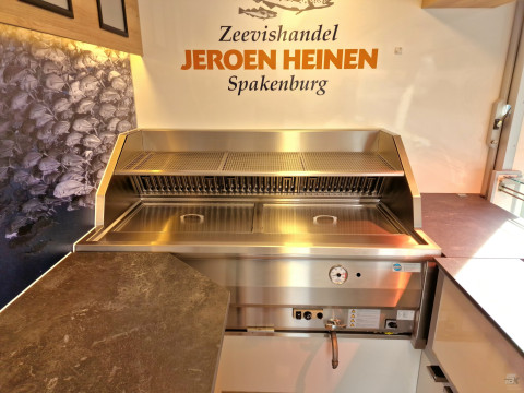 Binnenkant van een aanhangwagen voor vis