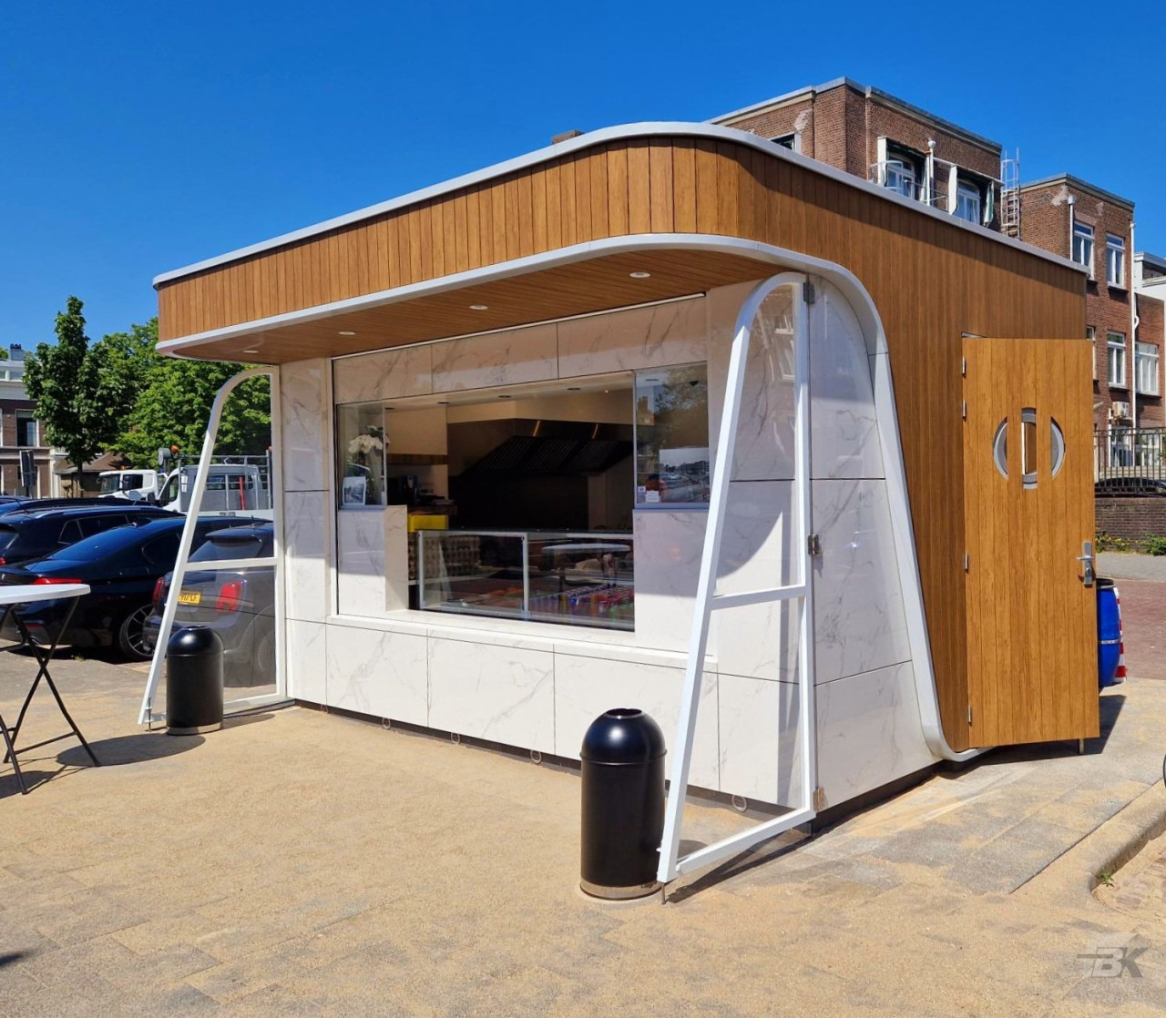 Kiosk voor luxe belegde broodjes
