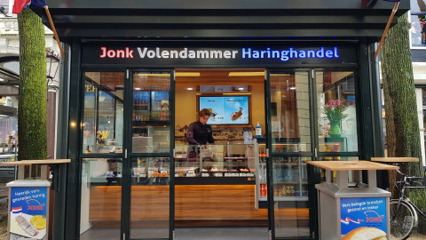 Kiosk voor de verkoop van vis